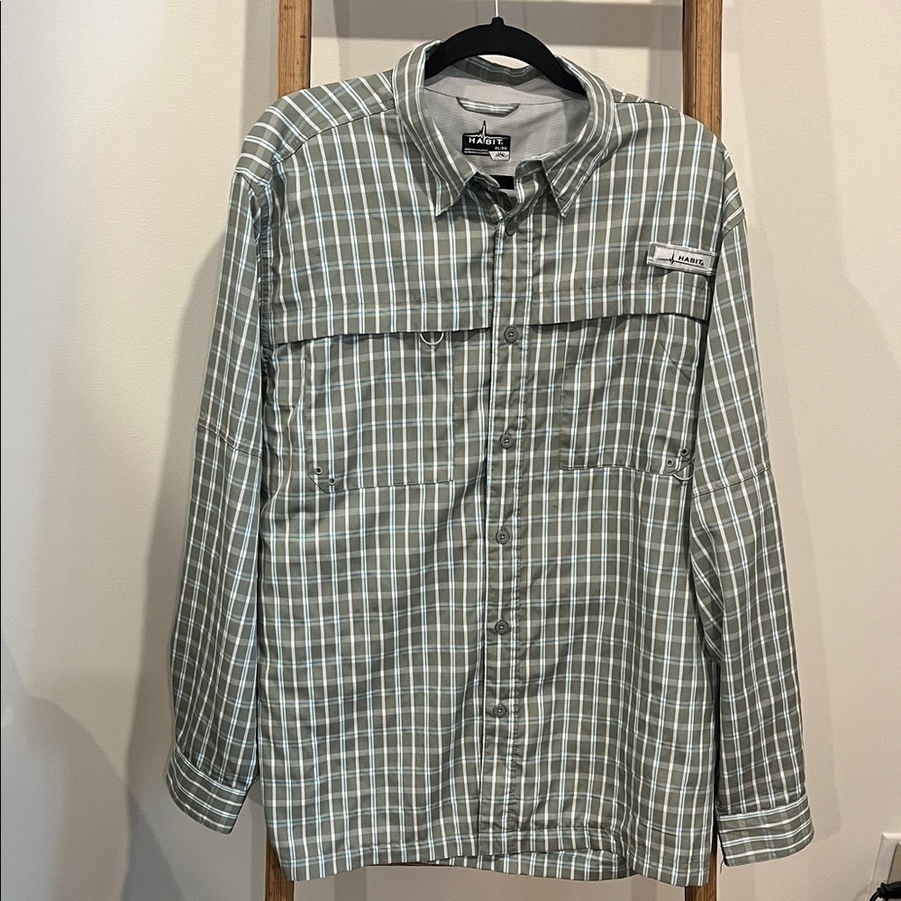 Habit Men's River Guide Long Sleeve Fishing Shirt